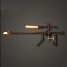 Лофт стиль Промышленная водопроводная труба лампа Эдисона бра с винтажным настенным светильником для домашнего внутреннего освещения Lamparas