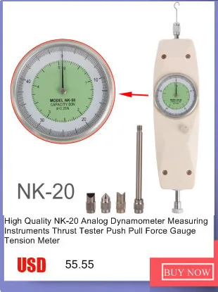 Высокое качество NK-20 аналоговый динамометр измерительные приборы тяги тестер Push Pull Force Gauge измеритель напряжения