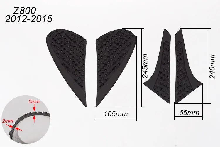 

For kawasaki z800 z1000 ER6N ZX6R Z250 ZX10R ZX14R 636 Anti slip Tank Pad Protector Stickers Side Gas Knee Grip Traction Pads