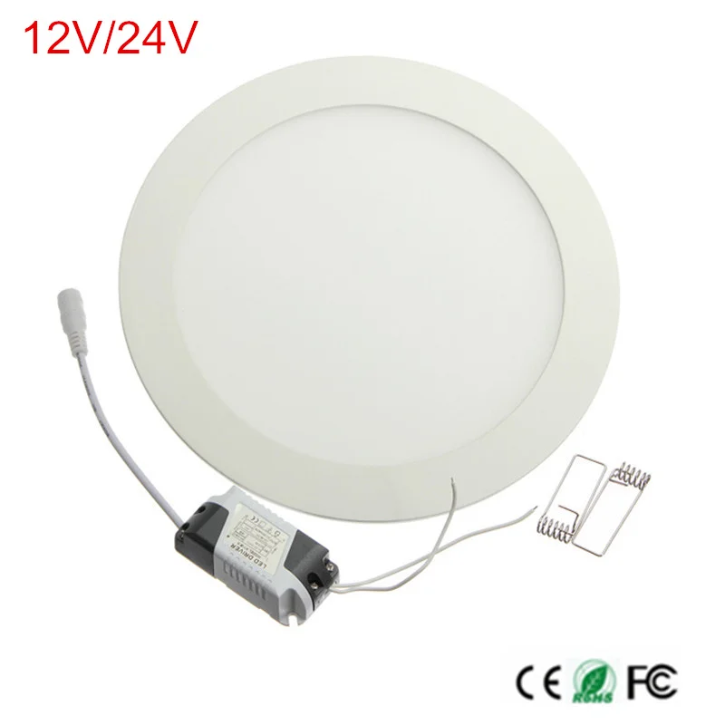 

Ultra thin LED downlight Panel lights 3W 4W 6W 9W 12W 15W 25W Round Recessed ceiling Lamp 12V/24V LED Driver Include