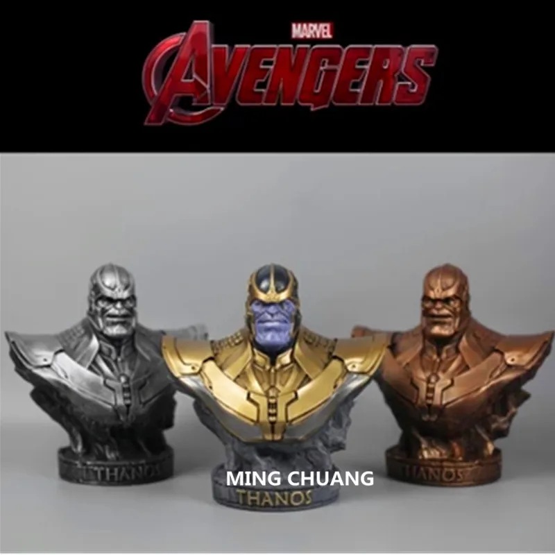 Avengers Infinity War Statue Superhero Iron Man Black Panther Bust Thanos Enemy Half-Length Photo Or Portrait Action Figure Toy цена Avengers Infinity War Statue Superhero Iron Man Black Panther Bust Thanos Enemy Half-Length Photo Or Portrait Action Figure Toy цены онлайн