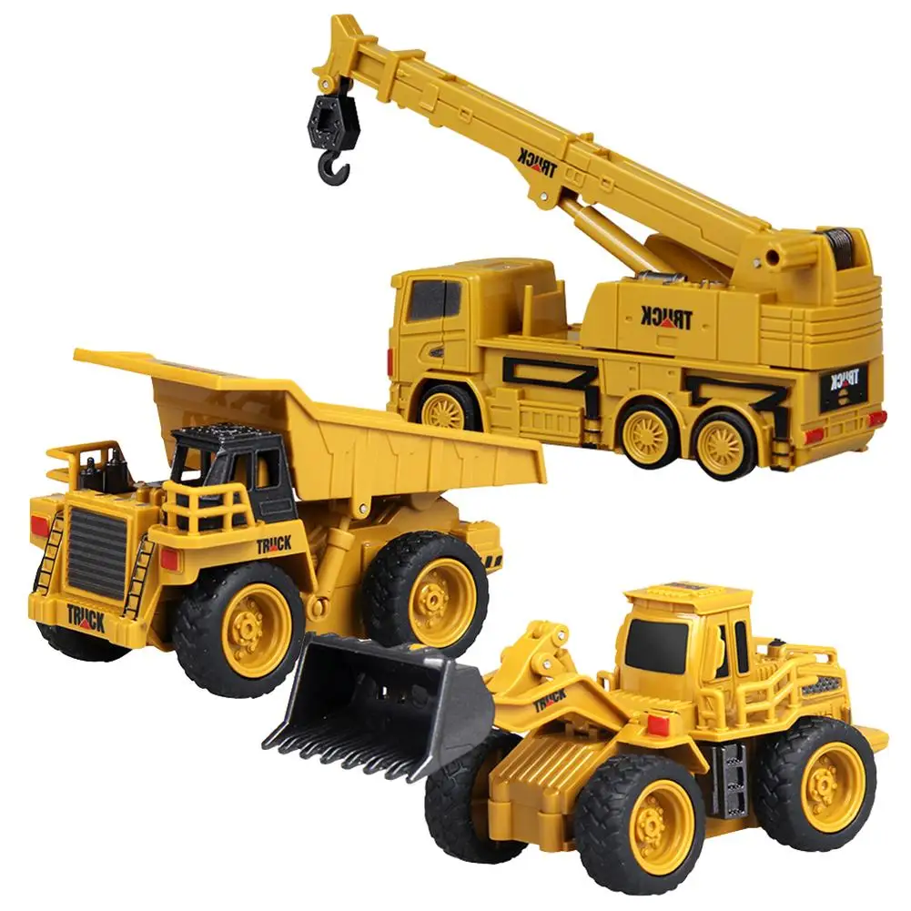 

Innovative Mini Children Remote Control Toy Engineering Car Exquisite Model Bulldozer Crane Truck Remote Control Toy