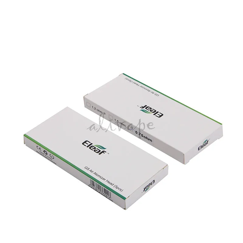 5pcslot Eleaf GS Air Pure Cotton Coil Head 0.75ohm E Cigarette Replacement Coils For GS Air 2 Atomizer Tank 4