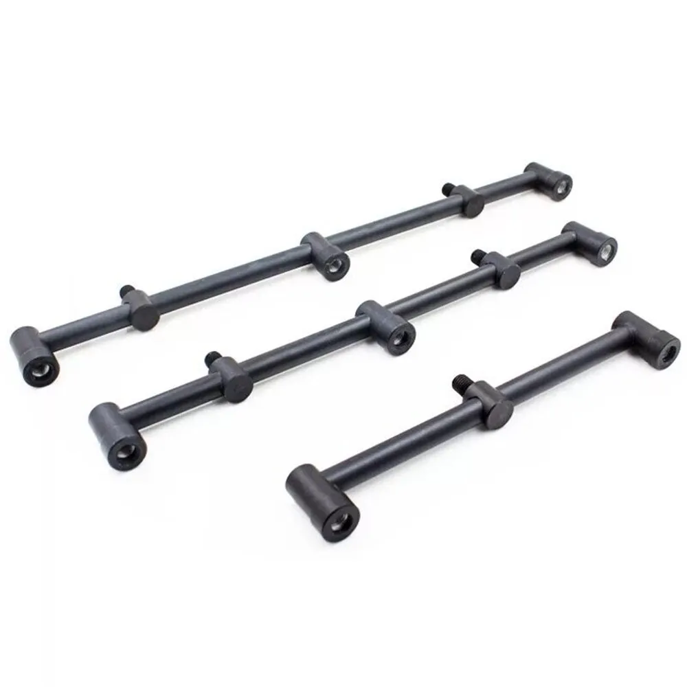 

2 x Mini Short Black Buzz Bars 30cm Carp Coarse Fishing Equipment for 2 Rods pod