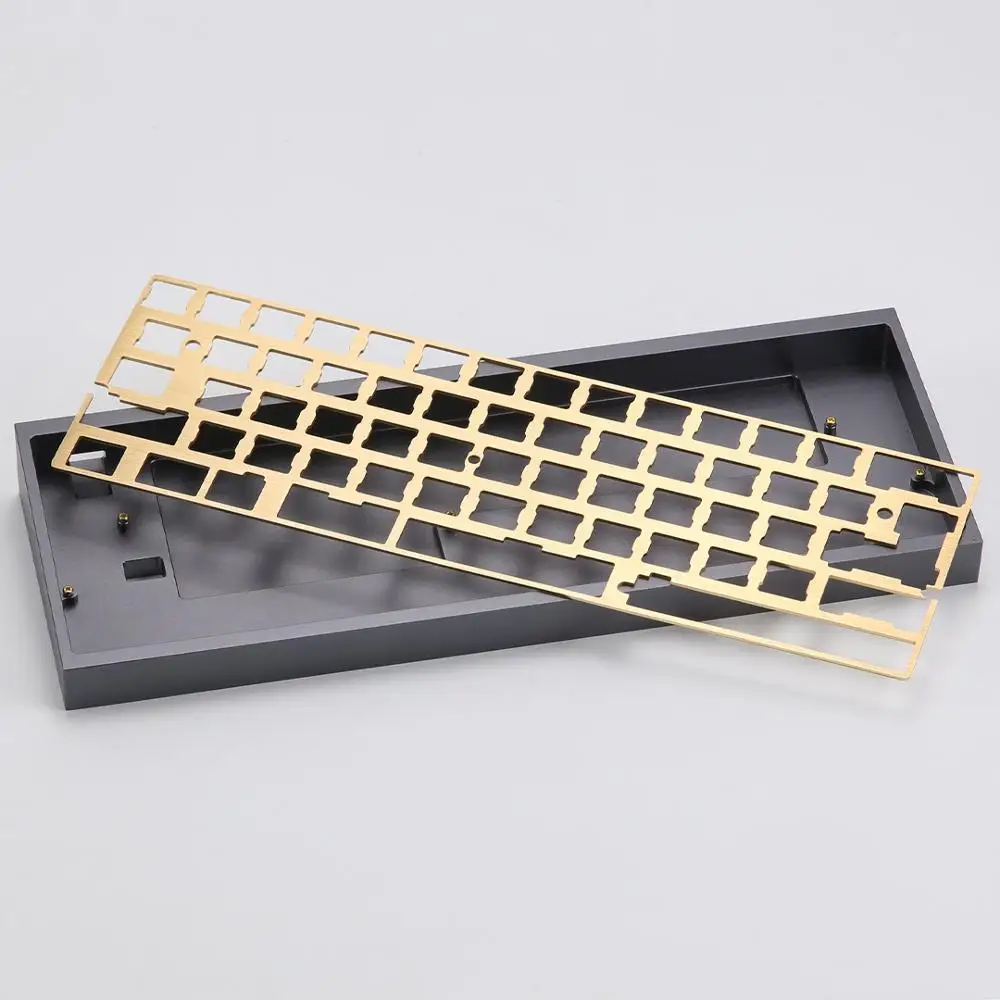 KBDfans Новое поступление отделка волосяного покрова латунная 60 пластина diy