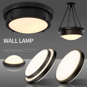 

HGhomeart Antique Iron Led Ceiling Lights Bedroom Living Room Luminaria 110-220V Indoor Flush Mount Ceiling Light Lamp Fixtures