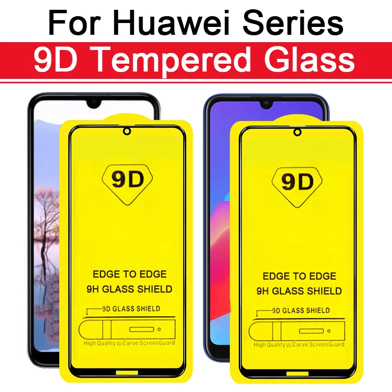 9D полное клеевое защитное стекло на Honor 8S Защита экрана для Huawei 8 Lite 8C 8X Y5 2018 Y 5 2019 X8