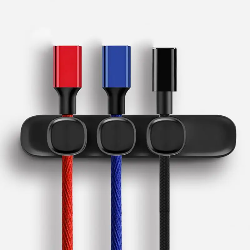 Durable Tpu Cable Clip Desktop Tidy Cable Organizer Usb