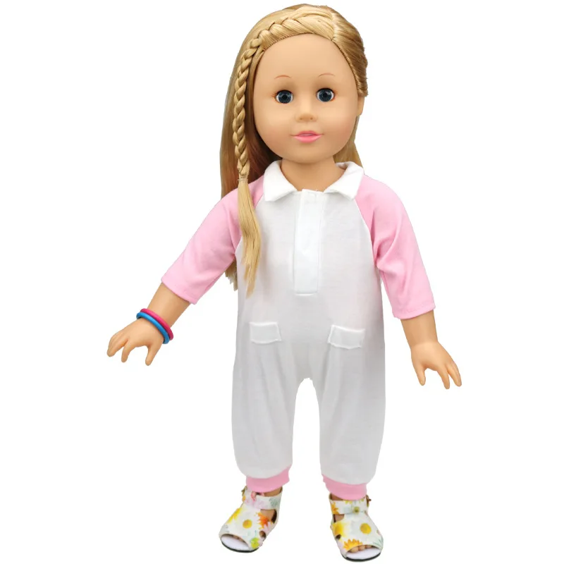 High quality American Girl Doll Clothes Doll Accessories pink&blue