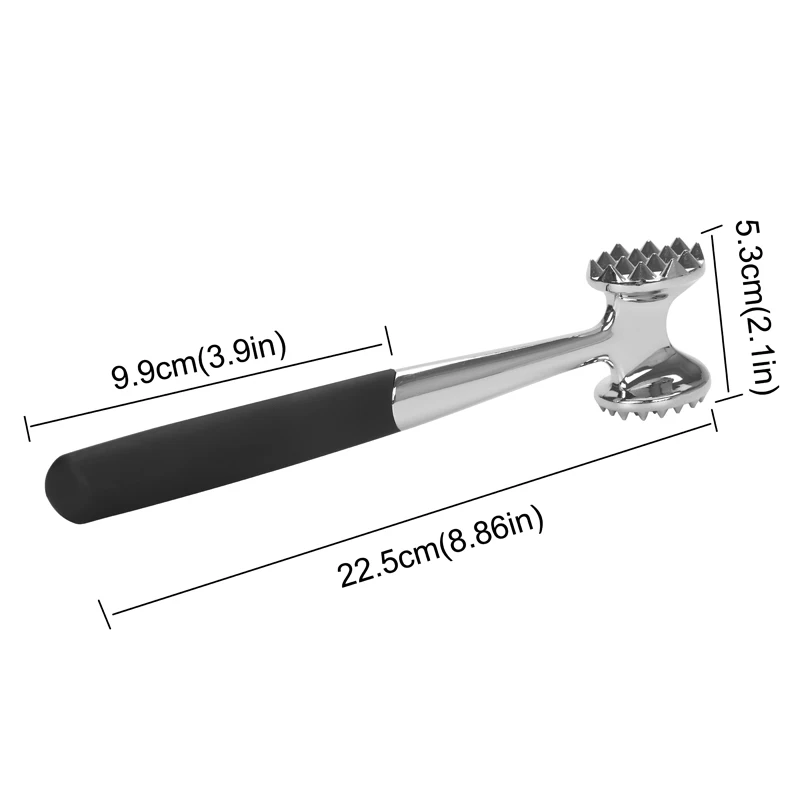 Steak Beef Tenderizing Meat Tenderizer Heavy Duty Meat Mallet Pounder Tool Double Sided Meat Hammer