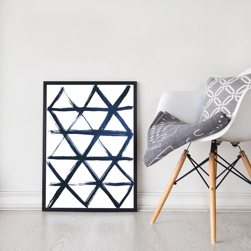 Indigo wall art print