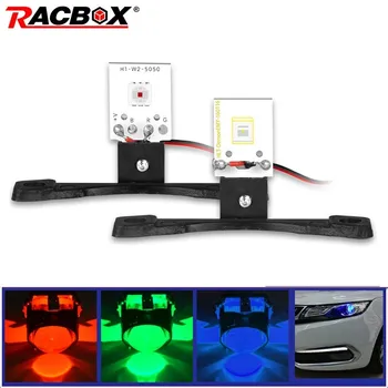 

2 Pcs LED Devil Eyes Demon Evil Eye For Car Projector Lens Headlights DRL Decorative Lights DIY Car Styling Multicolor RGB Lamp