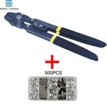 EASY CATCH stainless Steel fishing pliers Kit Terminal Crimping tube crimper tool for fishing tackle multifunctional anti corrosion fishing pliers stainless steel fishing line tackle cutter scissors crimping terminal tools