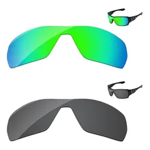 Черный и изумрудно-зеленый 2 шт поляризованные Сменные линзы для защиты от UVA и UVB солнцезащитных очков