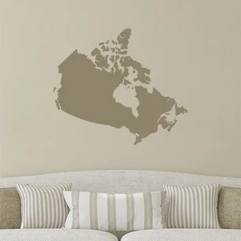 

Canada map Globe Earth Country wall vinyl sticker custom made home decoration fashion design