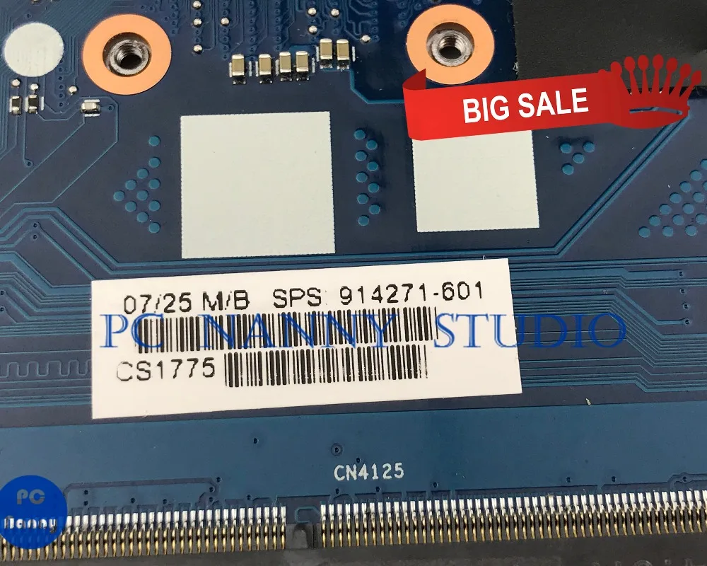 lower price PCNANNY for HP EliteBook 820 G4 Laptop motherboard 914271-601 6050A2854201-MB-A01 SR2ZU i5-7200U te