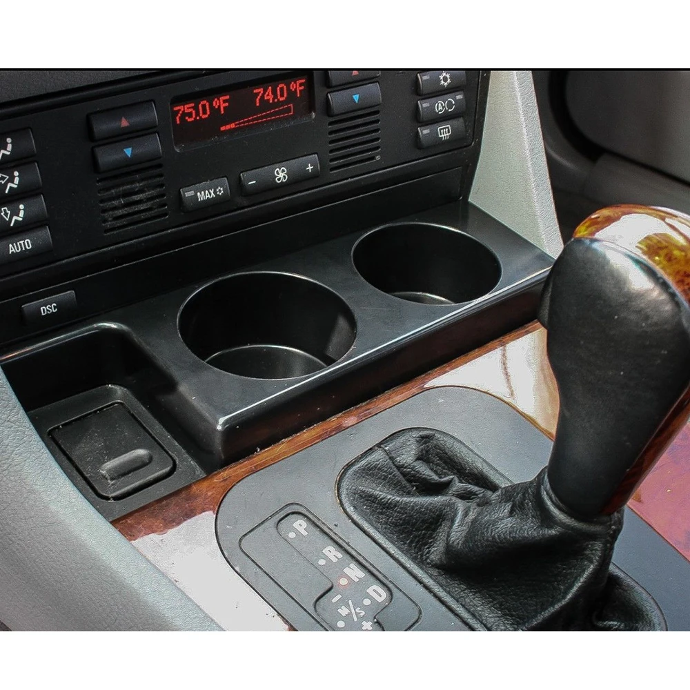 Премиум Автомобильный Черный спереди держатель чашки подходят для BMW E39 5 серия 1997-2003 525i 528i 530i 540i M5 держатели для напитков SA358 T91