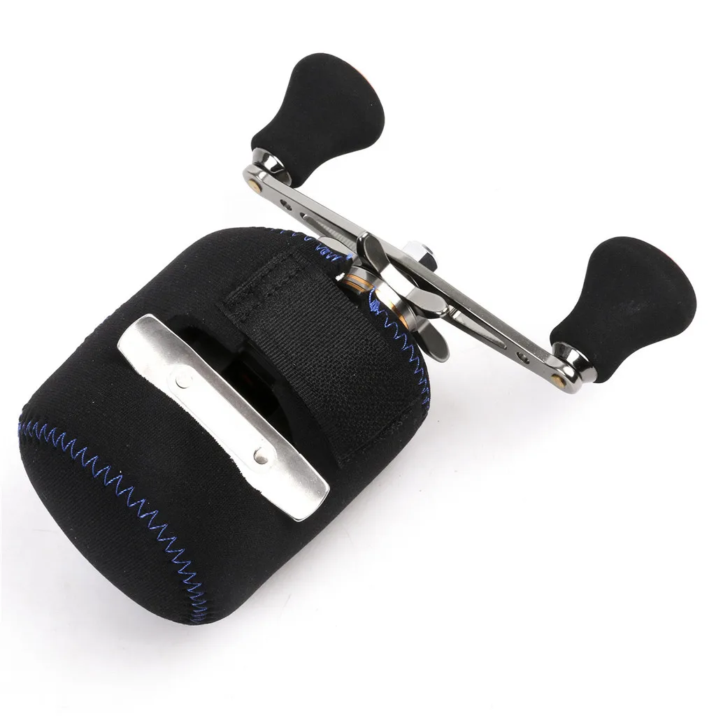 Neoprene Spinning Protective Fly Fishing Reel Wheel Storage Bag Protective Cover Case Pouch Black