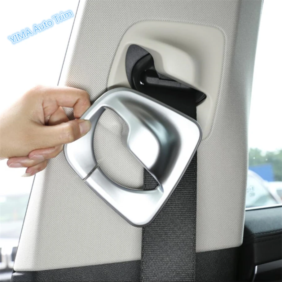 

Lapetus Auto Styling Safety Seat Belt Decoration Cover Trim 2 Pcs Fit For BMW 5 Series G30 530I 2017 2018 2019 ABS Matte Color