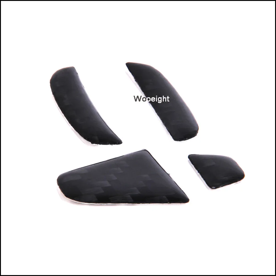 4Pcs Carbon Fiber Steering Wheel Badge Emblem Cover Sticker Car Styling Accessories For Honda Civic Accord Fit CRV CR-V 2016 (8)