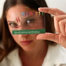 Визитная карточка из ПВХ, прозрачная визитная карточка, толщина 0,38, высокое качество, Лучшая цена