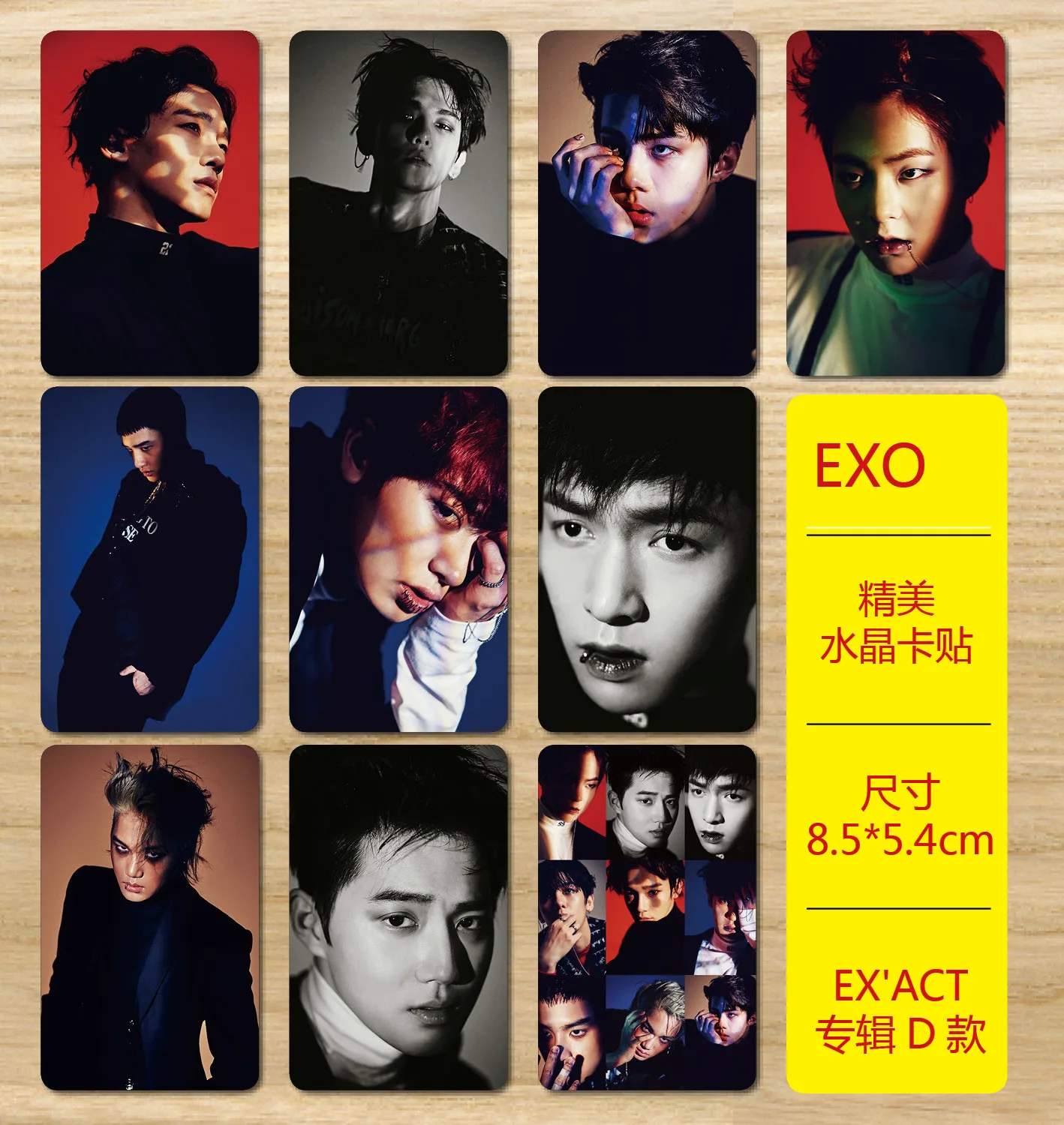 MYKPOPEXO EX'ACT D Photo Album Crystal Sticker 10pcs/set ...