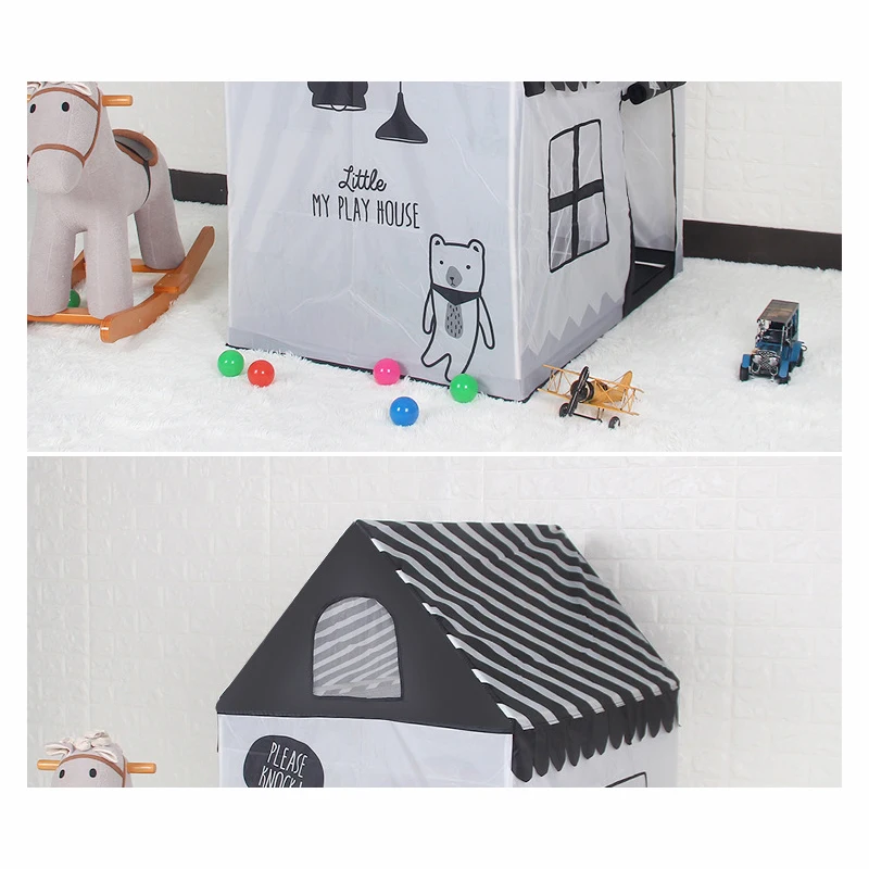  mylb new baby toys Tents Kids Play Tent black white tent Indoor/Outdoor Kids House Play Ball Pit Po