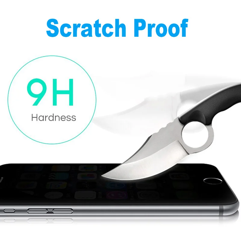Tomkas Anti Spy Tempered Glass For iPhone 5 5s SE 6 6s 7 8 Plus Screen Protector Privacy Film For iPhone 5 6 7 8 Plus Glass      (4)