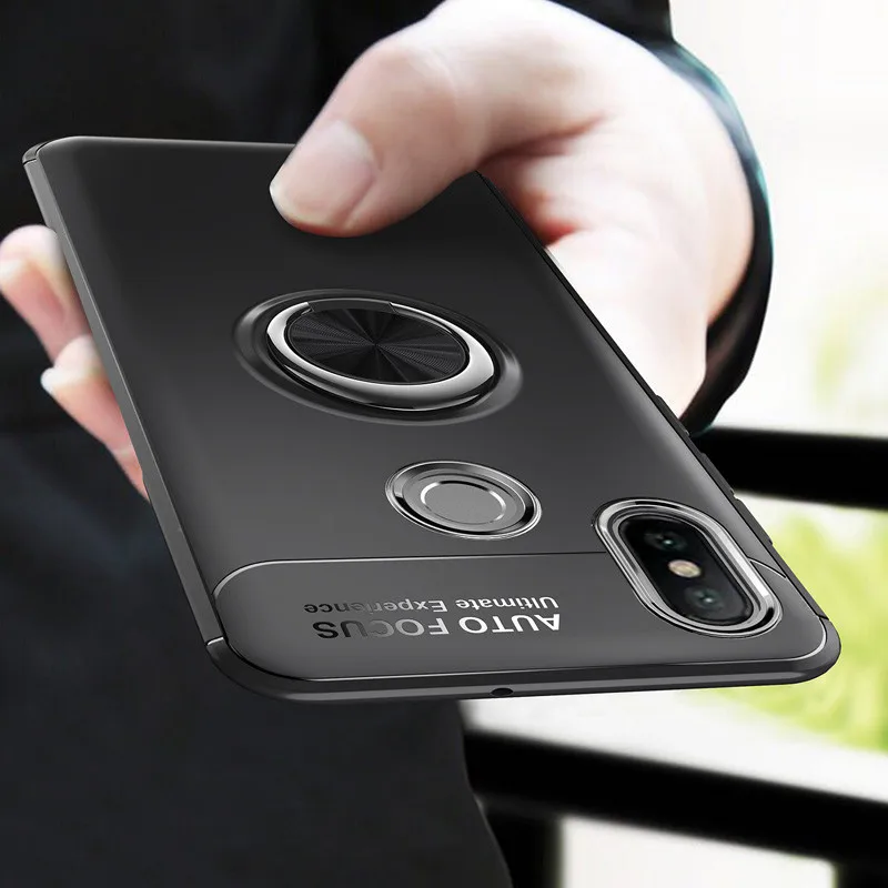 

WeeYRN Full Protection Stand Holder Case Xiaomi Redmi note 5 Pro Shockproof Magnet Ring Holder Cover Xiaomi Redmi note 4X 4+32GB