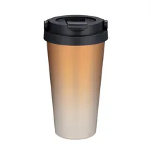 Модная пищевая пластиковая нержавеющая сталь американская кофейная чашка с двойными стенками Изолированная вакуумная изоляция H0326
