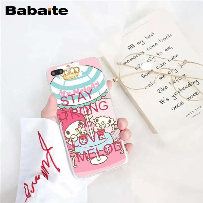 Babaite милый чехол для телефона My Melody Little с двумя звездами для iphone 11 Pro 11Pro Max 8 7 6 6S Plus X XS MAX 5 5S SE XR