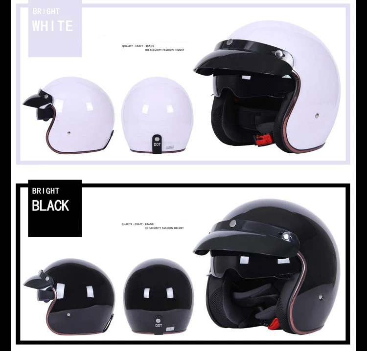 Jeikai 510 винтажный мотоциклетный шлем на половину лица, мотоциклетный шлем, мотоциклетный шлем в стиле ретро, мотоциклетный шлем, мужской мотоциклетный шлем