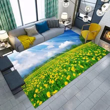 Коврики с цветами и природными пейзажами для детей, для дома, для дома, для гостиной, большие мягкие коврики для спальни, туалета, кухни, пола, двери, коврики для ванной