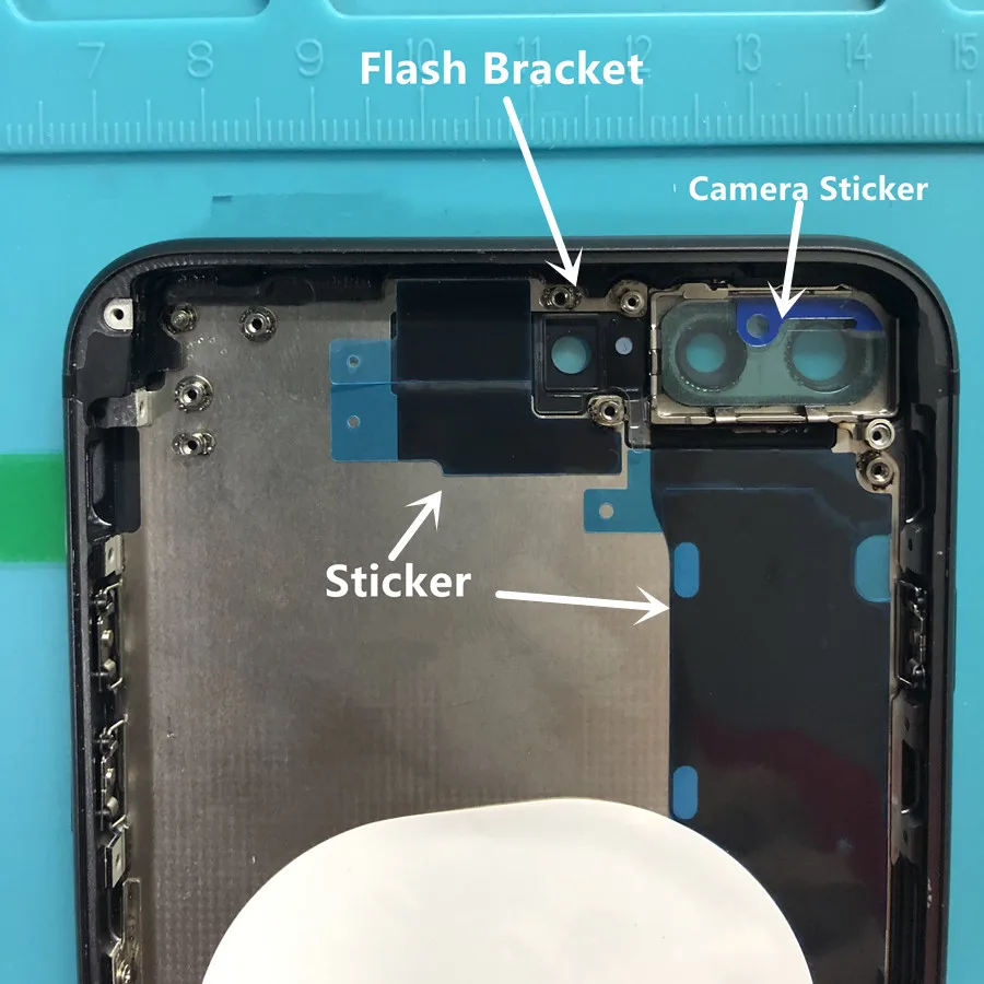 Replacement Parts for iPhone 8 8 Plus Rear Housing Middle Frame and ...