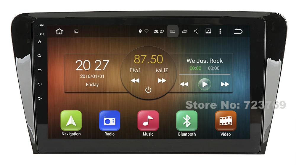 Discount 10.1 inch Screen Auto radio car dvd gps navigation system navigator for Skoda Octavia A7 2013-2015 with Pure Android 7.1 System 19
