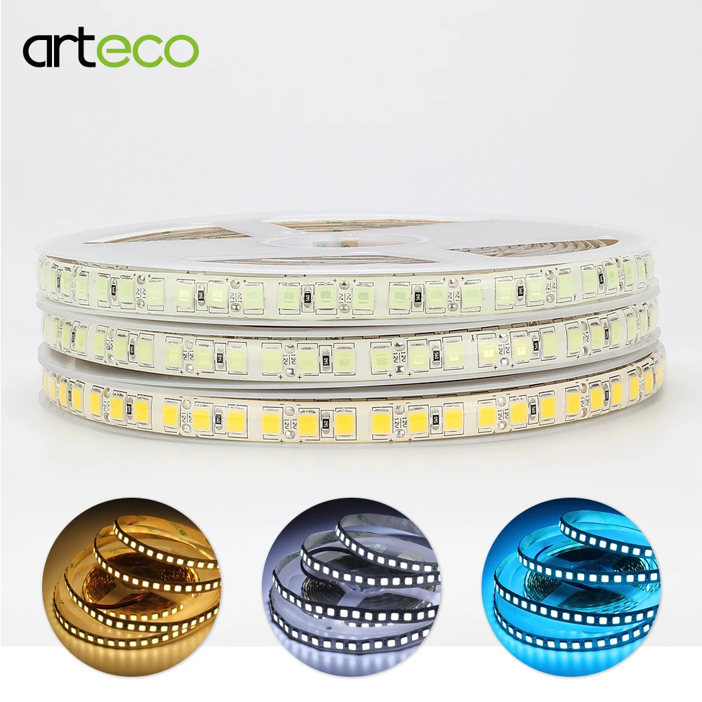 #cheap DC12V LED Strip Light 5054 120LED m 5M LED strip Warm white Ice Blue Cold white 600LEDs 5054 flexible led strip waterproof
