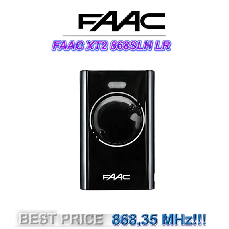 

FAAC XT2 868SLH 2 Button Key Fob REMOTE CONTROL Transmitter Electric Gate Garage