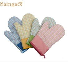 Сетки хлопковые кухонные прихватки термоустойчивая микроволновая печь перчатки кухонные инструменты для выпечки dig426
