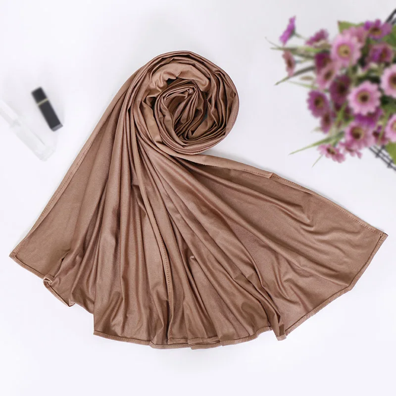 Высокое качество замши хиджаб шарф эластичные одноцветные шали толстые шарфы Модные мягкое оголовье плотная обертывания для Для женщин леди