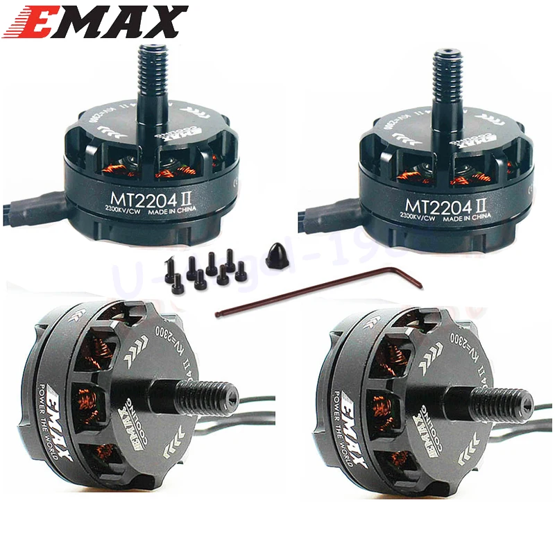 4 Pcs Emax MT2204 II 2300KV Cooling Motor CW /& CCW For 250 280 Drone Quadcopter