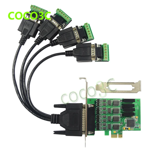 Buy PCI express 4 ports Serial RS422 RS485 card PCI e