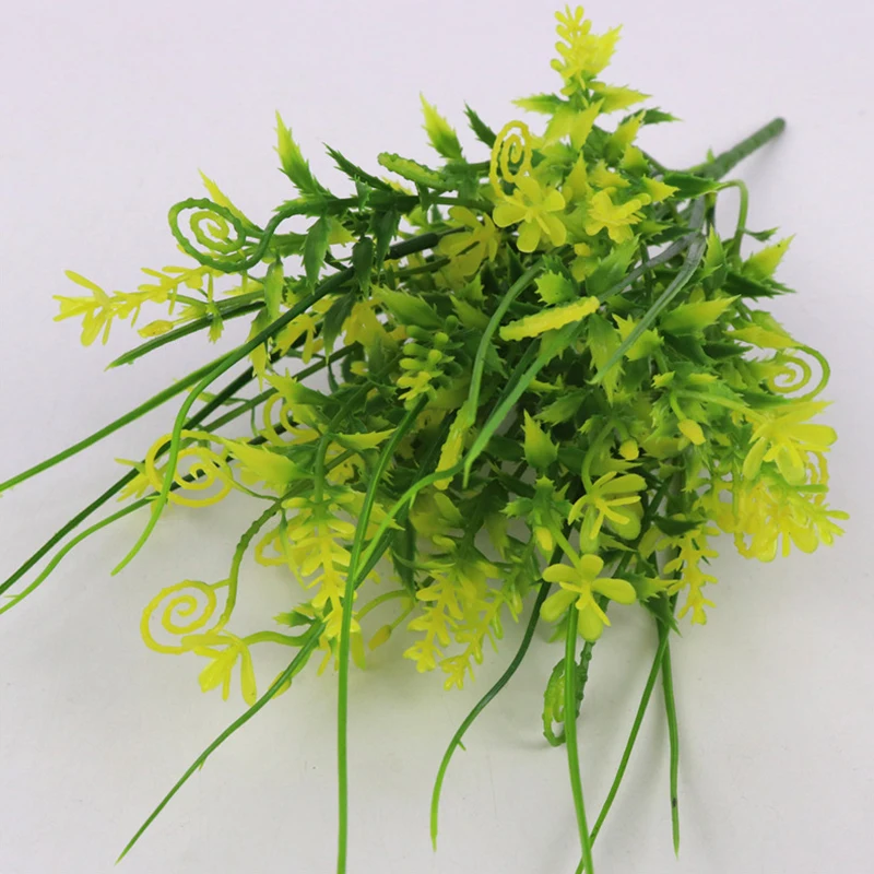 Искусственная пластиковая трава гиппокамп зеленый сад искусственное растение имитация дома Свадебное праздничное украшение