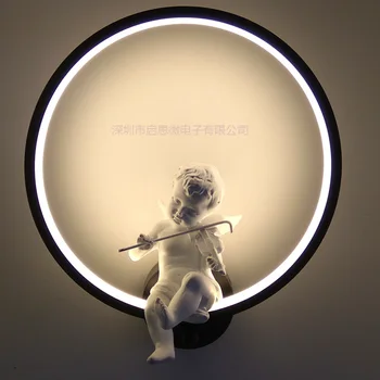 

Creative Doll LED Wall Lamps 18W AC110V 220V Modern Simple Bedroom Bedside Indoor Wall Lighting child girlfriend gift