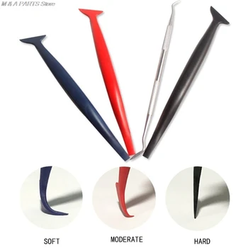 

5 PCS Car Foil Finishing Tool Scraper Film Door Trimming Trimmer Board Micro Rubber Brush