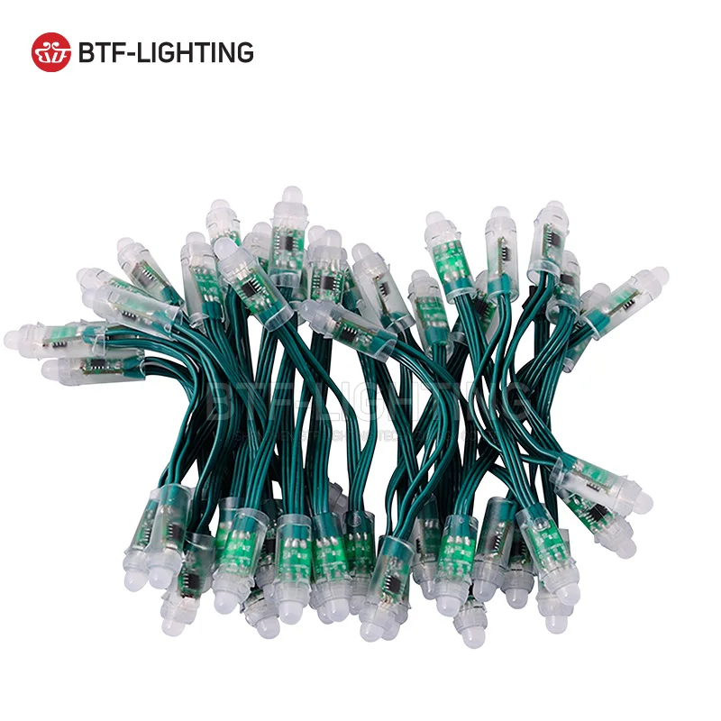 12mm cadena led de alam(#DC12V verde wire) 50 unidslote DC5V12V entrada WS2811 Módulo de píxeles 12mm cadena led de alam(#DC12V verde wire) 50 unidslote DC5V12V entrada WS2811 Módulo de píxeles