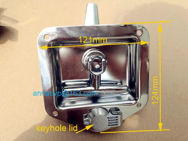 Складная Хромированная панель с Т-образной ручкой замок защелка ящик для инструментов замок грузовик прицеп лагерь RV запчасти