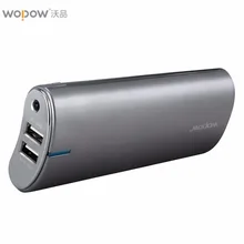 20100mAh Wopow LED Light Power Bank Dual USB Outport Portable Mobile Power Supply With Charging Indicate Light External Battery