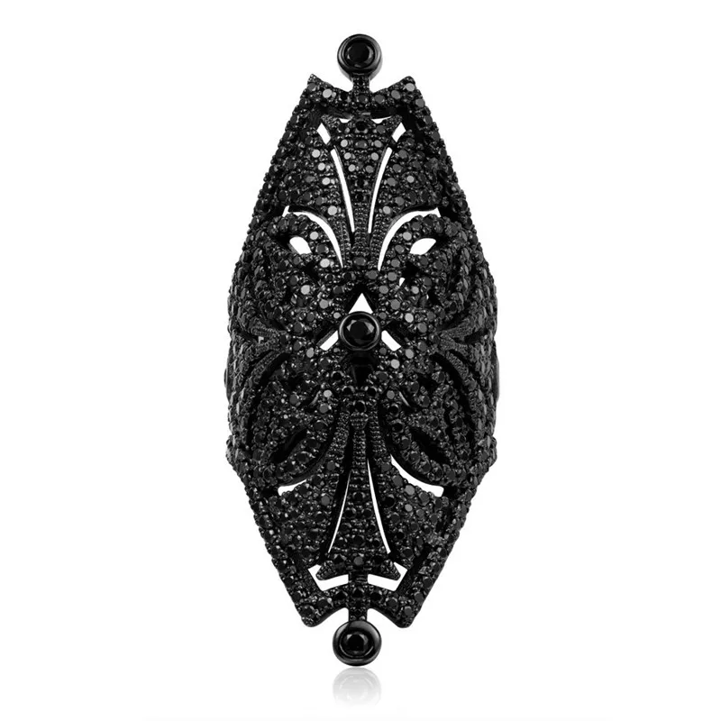 

[MeiBaPJ]Real 925 Sterling Silver Personality Decorative Pattern Ring for Women with AAA High Quality Stones Party Fine Jewelry