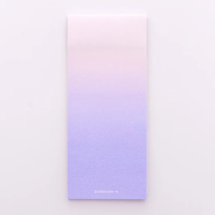 Kawaii Gradient Memo Pad Cute Colorful Sticky Notes Novelty Journal Shopping List School Office Material Stationery Post Memopad - Цвет: Gradient h 1pc