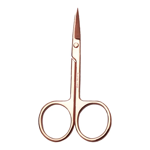 Розовое золото из нержавеющей стали ножницы для стрижки бровей, бровей, бритва, нож для удаления волос, инструменты для макияжа, триммер для волос в носу - Цвет: 1 PC